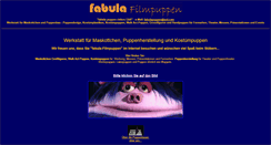 Desktop Screenshot of fabula-filmpuppen.de